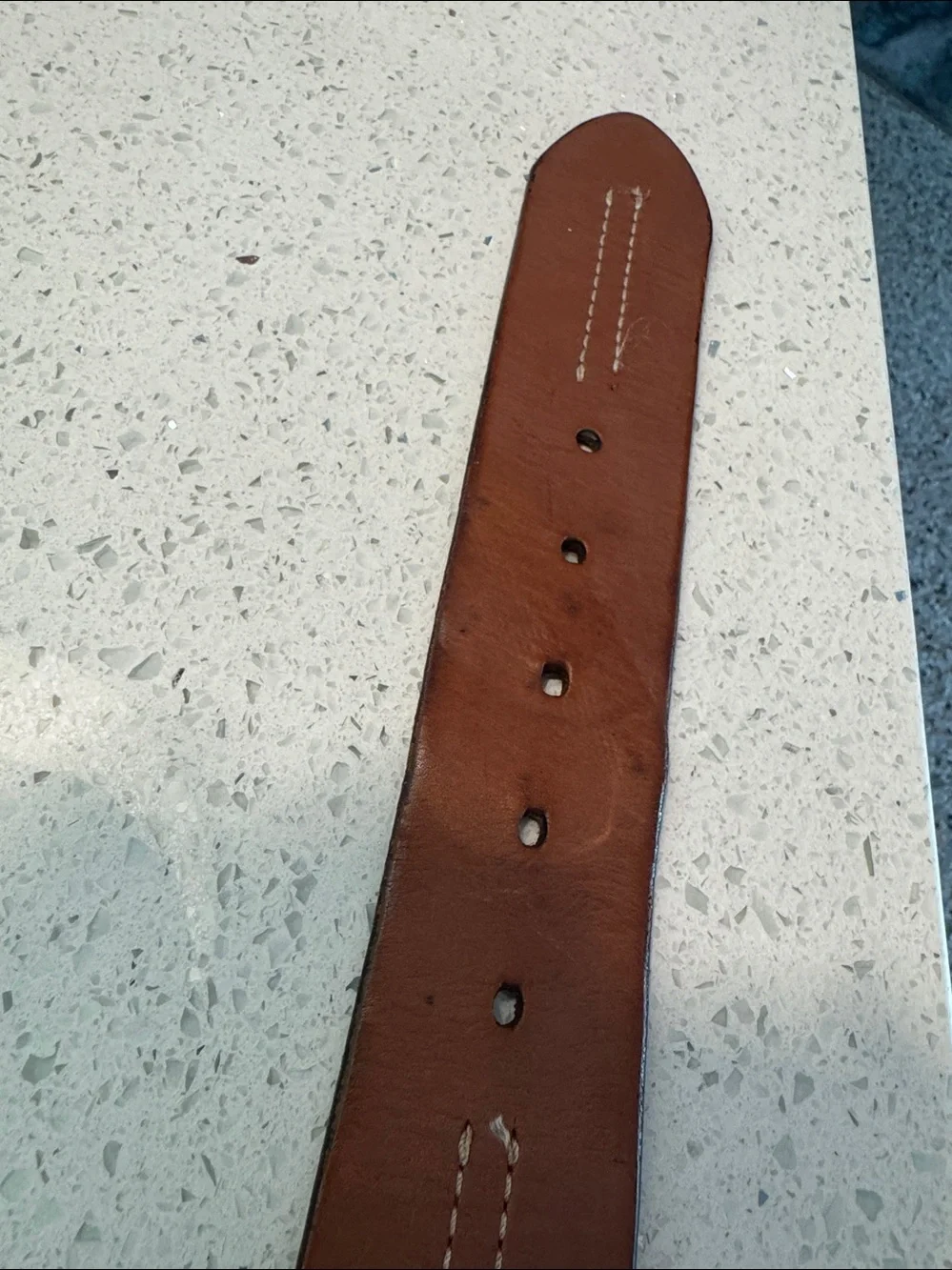 Brown Leather Belt Strap - Classic Tan saddle Brown